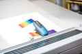 Spectrometer tool with printing Royalty Free Stock Photo