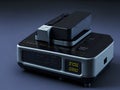 Spectrophotometer to measure the absorbance of a sample. AI Generated Royalty Free Stock Photo