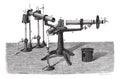 The Spectroscope or spectrophotometer, vintage engraving