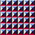 Spectrum color square pattern