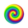 Spectrum color wheel on white background. Royalty Free Stock Photo