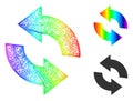 Rainbow Net Gradient Refresh Icon Royalty Free Stock Photo