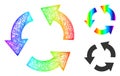 Spectral Network Gradient Recycle Icon Royalty Free Stock Photo