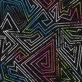 Spectrum colored seamless pattern