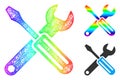 Spectral Net Mesh Gradient Options Icon Royalty Free Stock Photo