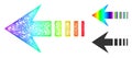 Rainbow Network Gradient Send Left Icon