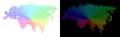 Spectrum Dotted Eurasia Map