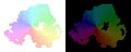 Spectrum Dotted Northern Ireland Map