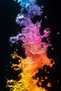 Spectrum of Flowing Colors, An Abstract Representation of Data, Networks, and Multimedia Royalty Free Stock Photo