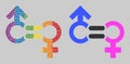 Spectrum Genders relation symbol Composition Icon of Spheres