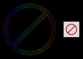 Spectrum Gradient Polygonal Mesh Restrict Icon