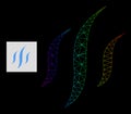 Spectrum Gradient Polygonal Network Vapor Icon