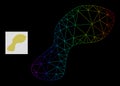 Spectrum Gradiented Polygonal Network Spot Icon