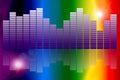 Spectrum Graphic Equalizer Royalty Free Stock Photo