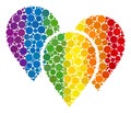 Spectrum Map pointer group Composition Icon of Round Dots Royalty Free Stock Photo
