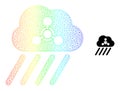 Spectrum Mesh Gradient Acid Rain Icon