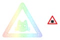 Spectrum Mesh Gradient Cat Warning Icon