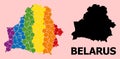 Spectrum Mosaic Map of Belarus for LGBT