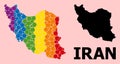Spectrum Mosaic Map of Iran for LGBT