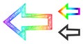 Spectrum Net Gradient Arrow Left Icon Royalty Free Stock Photo