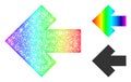 Spectrum Net Gradient Arrow Left Icon Royalty Free Stock Photo