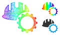 Spectrum Net Gradient Development Hardhat Icon Royalty Free Stock Photo
