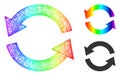 Spectrum Net Mesh Gradient Refresh Icon Royalty Free Stock Photo