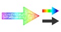 Spectrum Network Gradient Arrow Right Icon