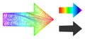 Spectrum Network Gradient Arrow Right Icon