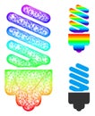 Spectrum Network Gradient Fluorescent Bulb Icon