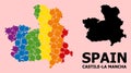 Spectrum Pattern Map of Castile-La Mancha Province for LGBT