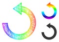 Spectral Net Gradient Rotate Left Icon Royalty Free Stock Photo