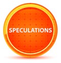 Speculations Natural Orange Round Button Royalty Free Stock Photo