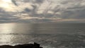 Sped Up Clouds Over Ocean Depoe Bay Oregon