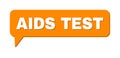 Chat AIDS TEST Colored Cloud Message Royalty Free Stock Photo