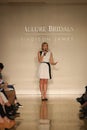 Speech before the Allure Bridals Fall 2017 Collection Royalty Free Stock Photo