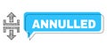 Shifted Annulled Chat Frame and Net Divide Vertical Direction Icon Royalty Free Stock Photo