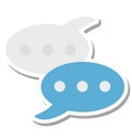 Speech Balloons Isolated Vector Icon Editable Royalty Free Stock Photo