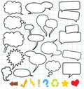 Speech Balloons (Speech bubble) Royalty Free Stock Photo
