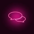 Speech baloon icon. Elements of Web in neon style icons. Simple icon for websites, web design, mobile app, info graphics
