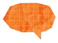 Geometric Speech Bubble Grid Royalty Free Stock Photo