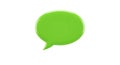 Speech Bubble Balloon Icon green on a white background Royalty Free Stock Photo