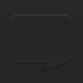 Speech bubble black big rectangle with shadow and light effects Neumorphism style, Modern neumorphic design vector