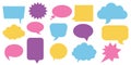 Speech bubble. Cartoon comic talk , chat comment and dialogue shape. Vector set Royalty Free Stock Photo