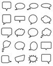 Speech bubble collection Royalty Free Stock Photo