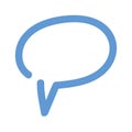 Speech bubble communication dialogue doodle Royalty Free Stock Photo