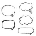 Speech bubble, design elements, icon set vector Royalty Free Stock Photo