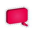 speech bubble dialog cut line Royalty Free Stock Photo