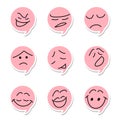 Speech bubble emoticon Royalty Free Stock Photo