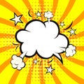 Speech bubble, expression bubble,Pop Art explosions Background Vector Illustration.